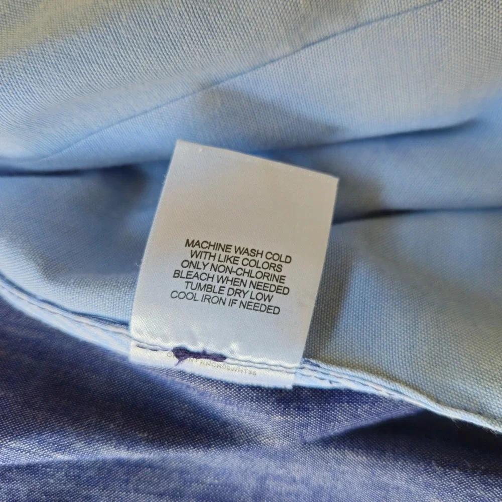 Cremieux Blue Linen Sport Coat XXL Elbow Patch Two Button Butterfly Half Lining